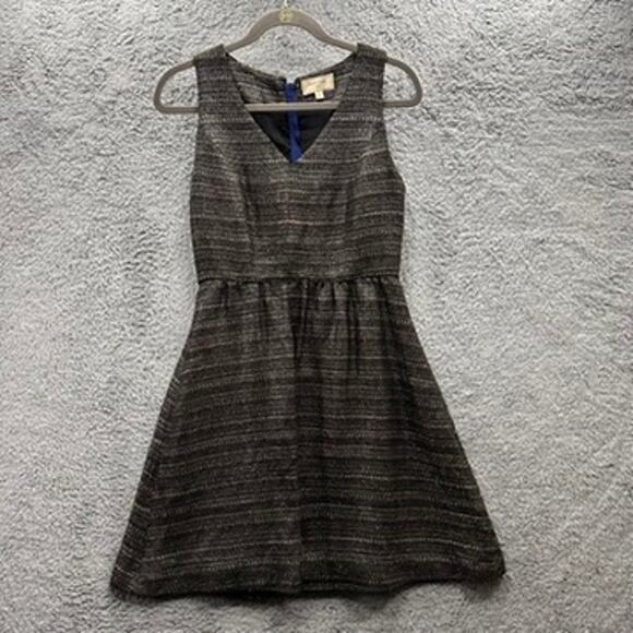 Moulinette Soeurs Size 4 Dress Gray Sleeveless Lined ‎ Pockets Evening Party - Picture 1 of 10